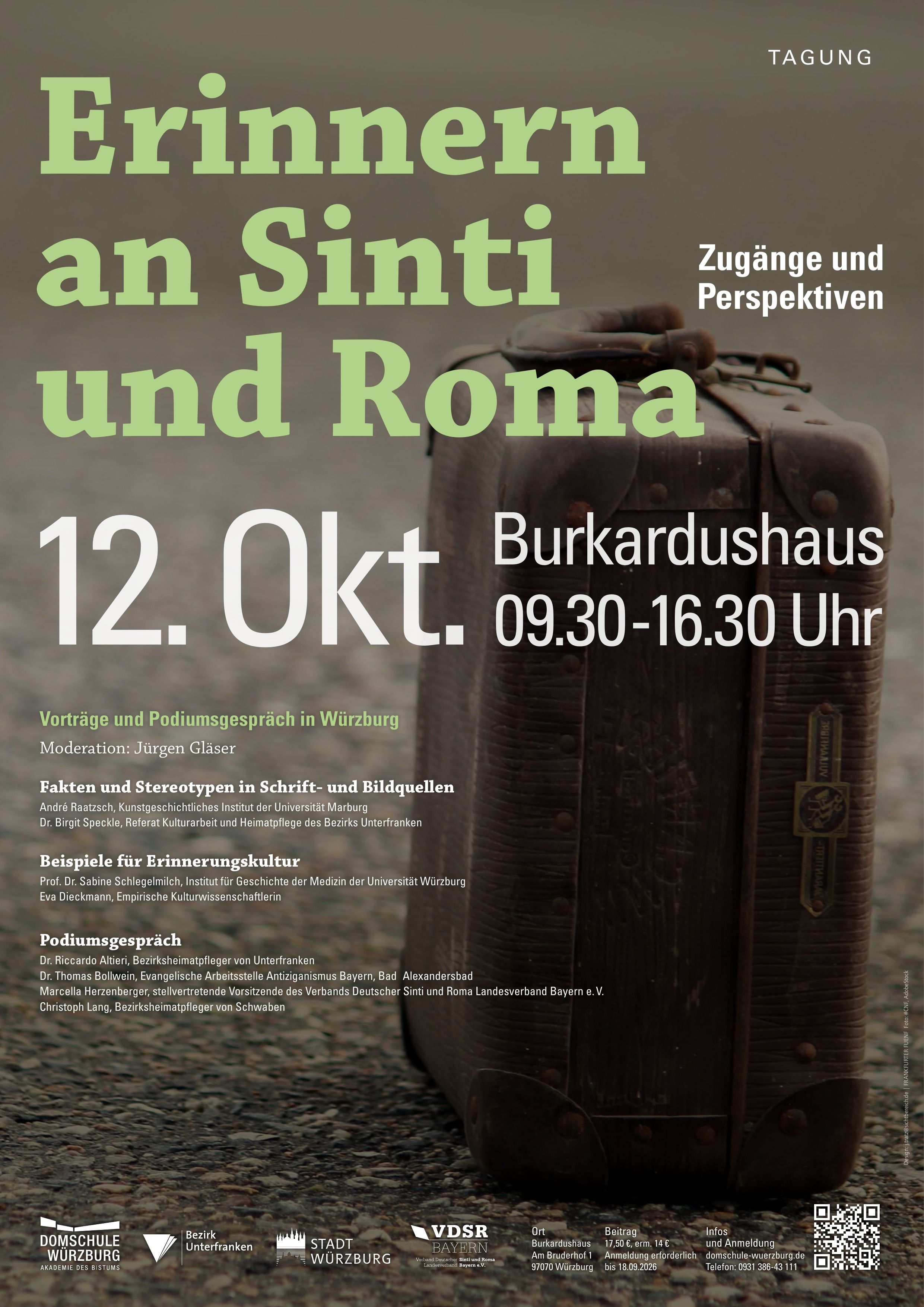 Plakat Erinnern an Sinti und Roma